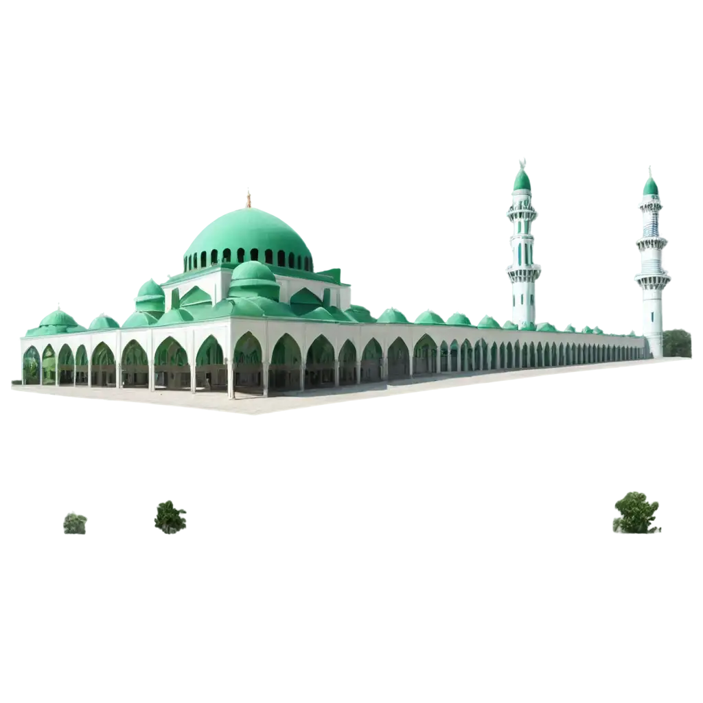 Create-a-Stunning-Green-Mosque-PNG-Image-Capturing-Serenity-and-Architectural-Beauty