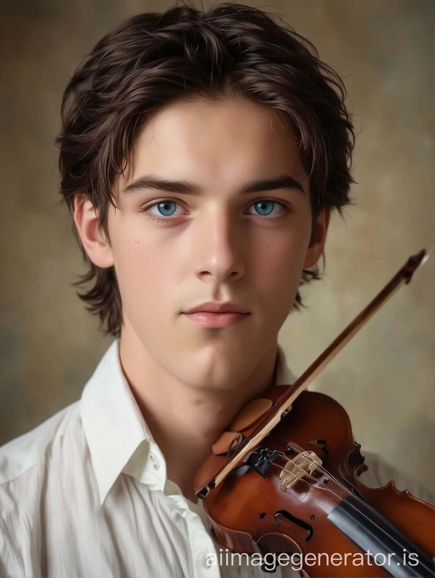 Handsome-21YearOld-French-Artist-and-Violinist-with-Blue-Eyes