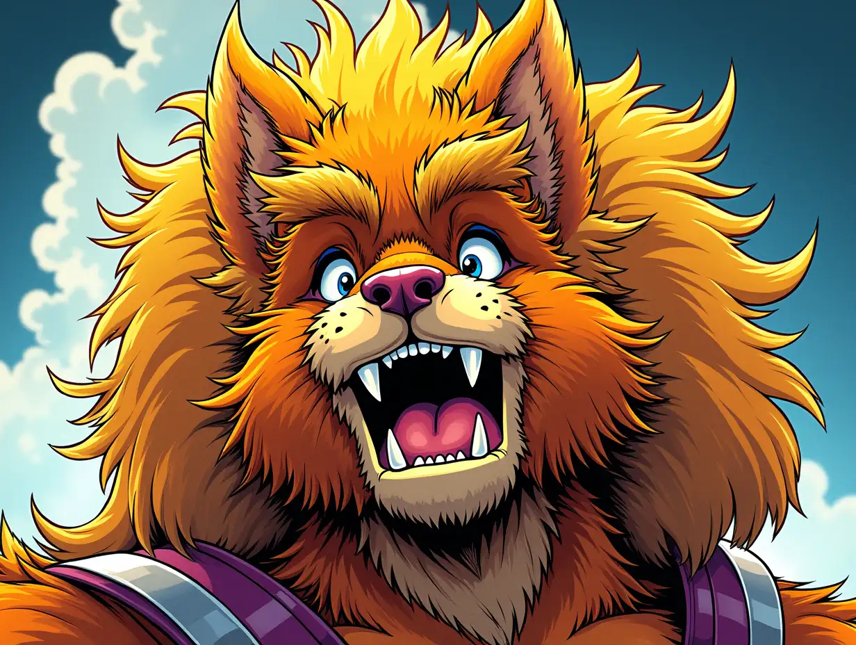 Thundercat's Snarf in a comic strip, topic of comic strip is Thundercats