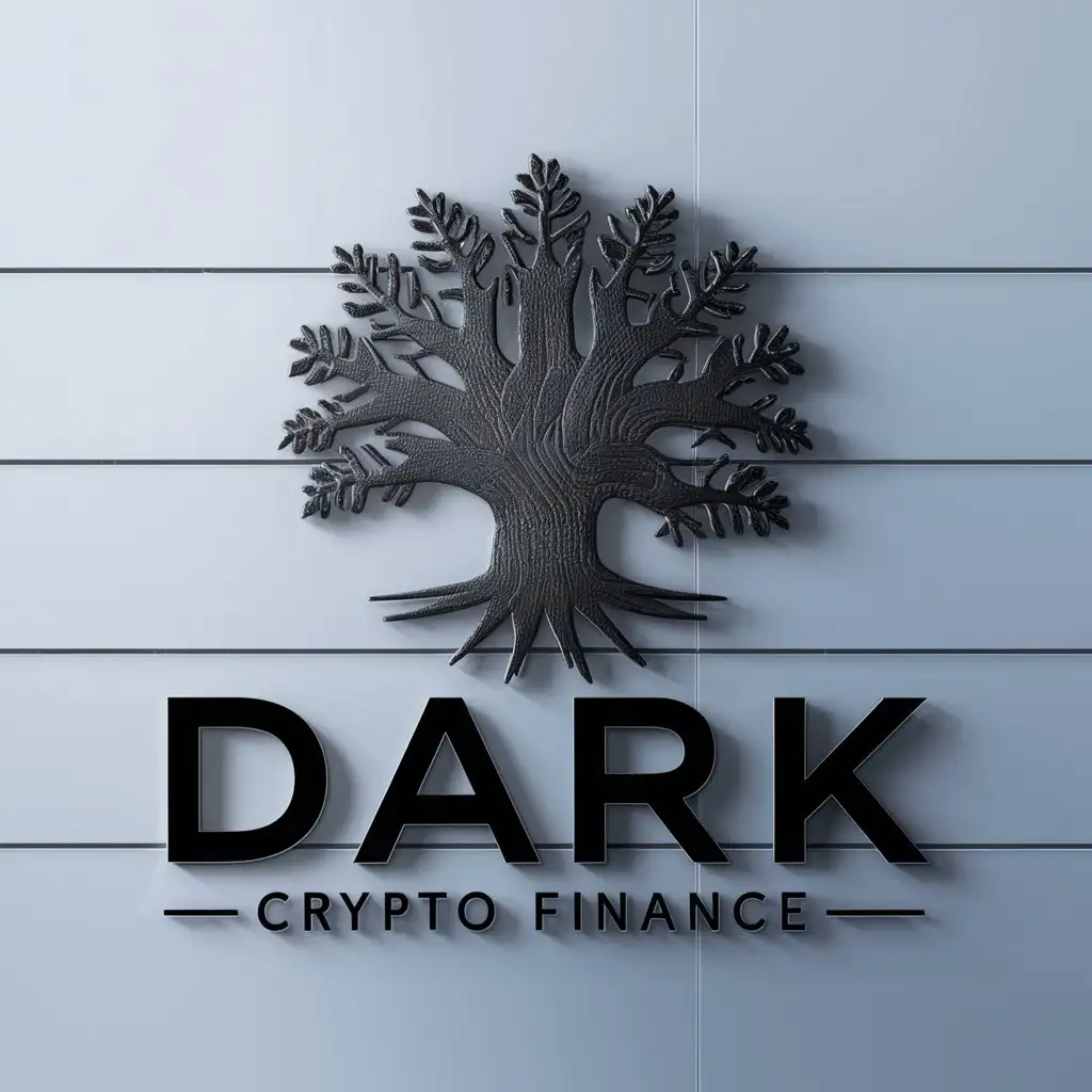 a logo design,with the text "Dark", main symbol:Sequoia,complex,be used in Crypto Finance industry,clear background