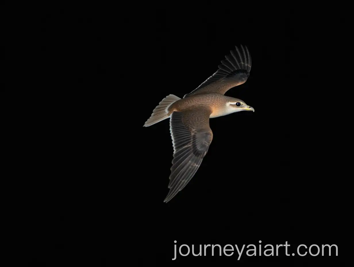 Great-Horned-Owl-in-Flight-Against-a-Night-Sky