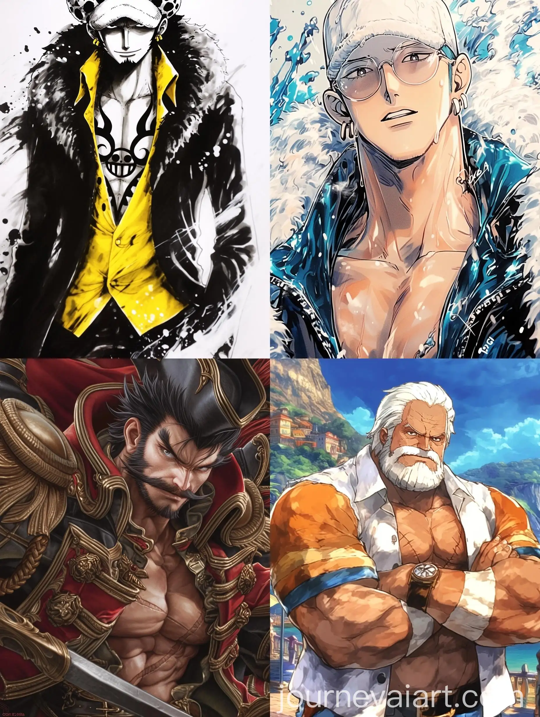 Colorful-Marine-Man-Character-from-Copic-Manga-Style