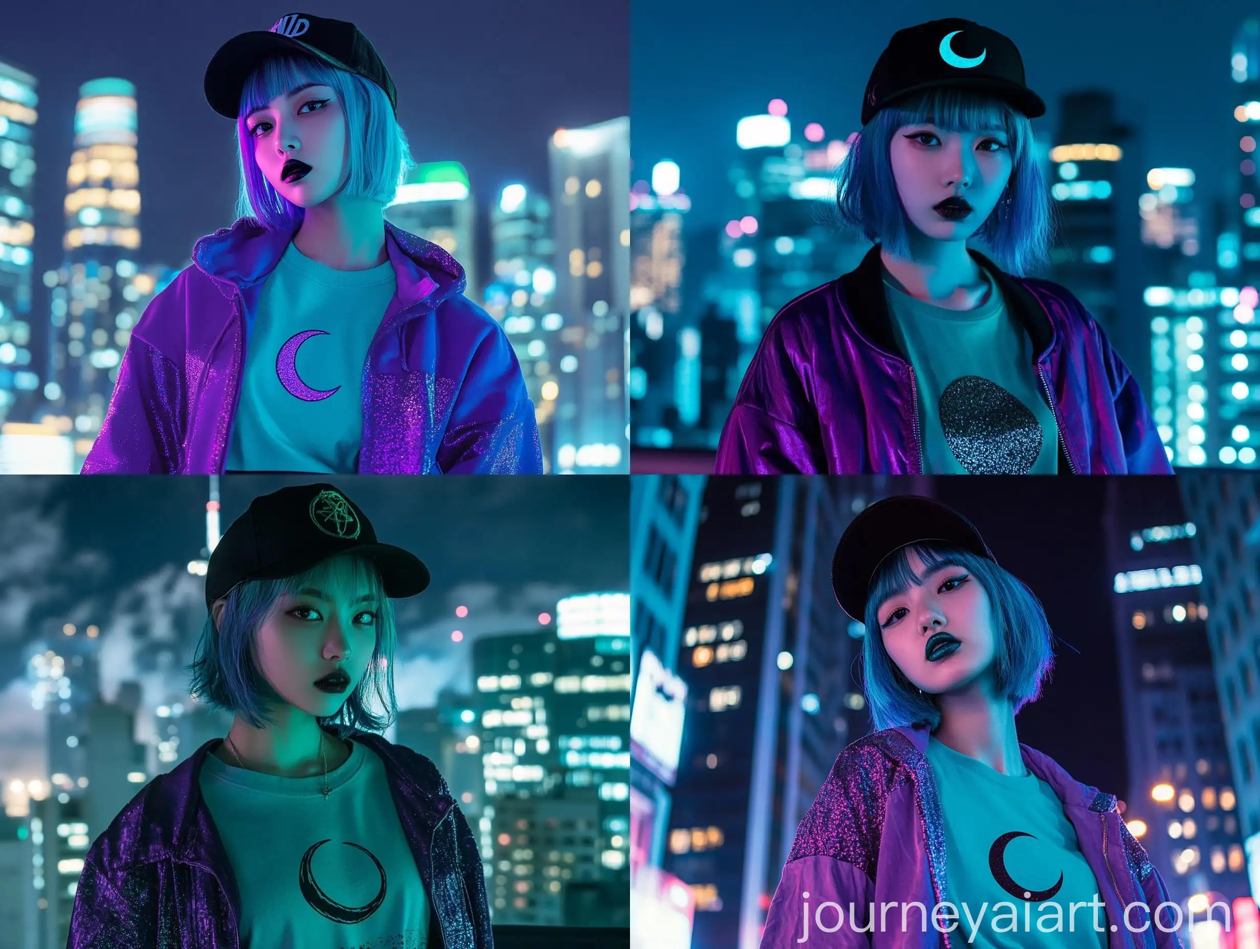 Dramatic-19YearOld-Korean-Girl-in-Night-City-Skyline