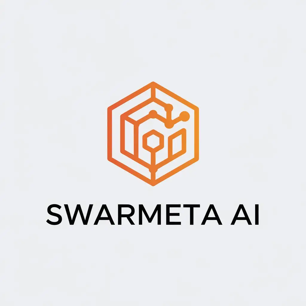 LOGO-Design-for-Swarmeta-AI-Minimalistic-Hive-Hexagon-with-Internet-Industry-Appeal