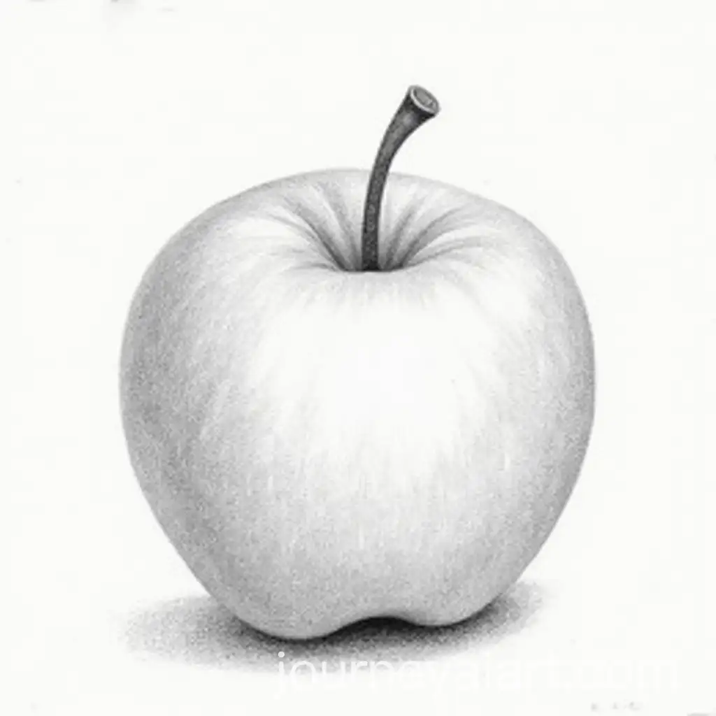 Detailed-Pencil-Sketch-of-an-Apple