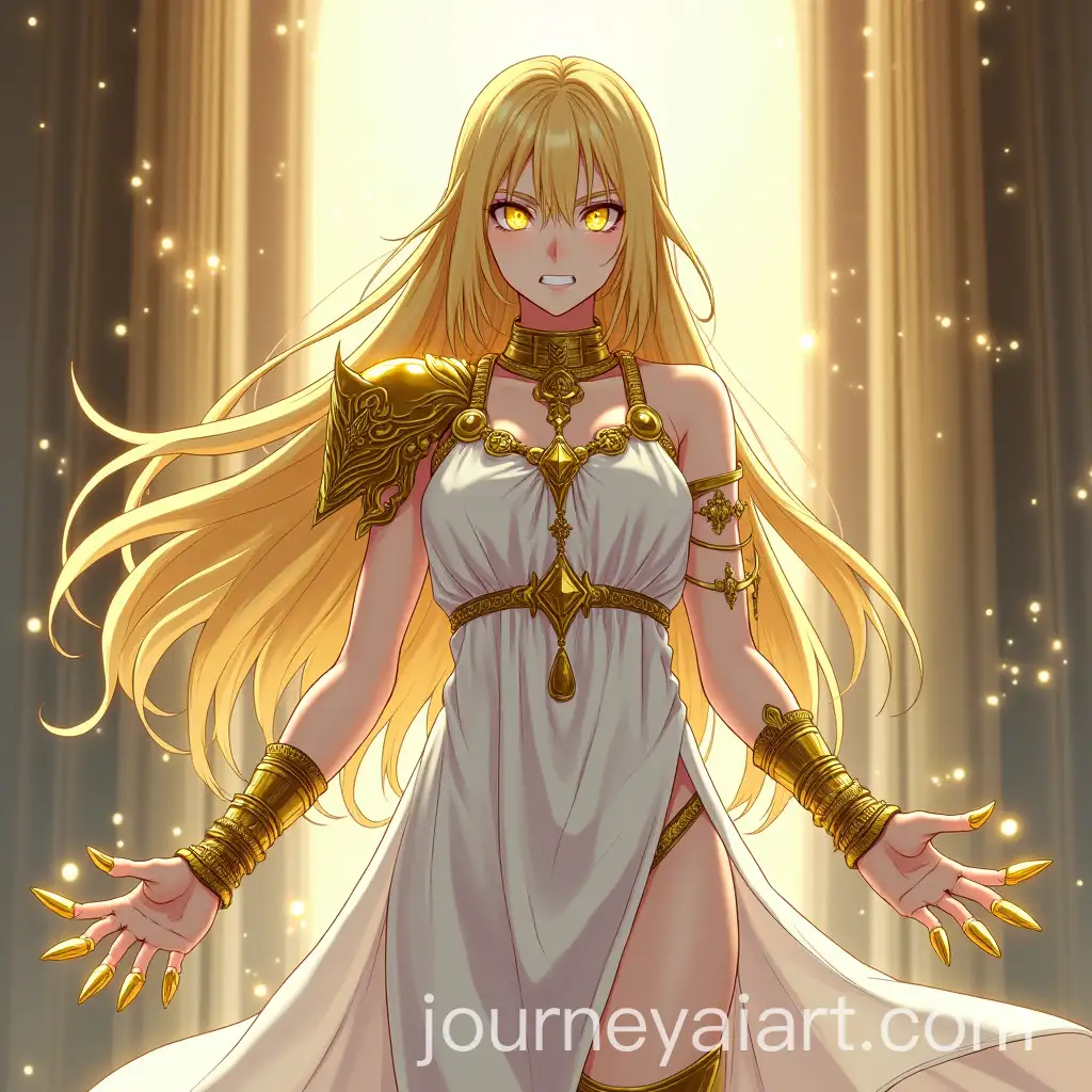 Mystical-Female-Character-with-Golden-Armor-and-Claws