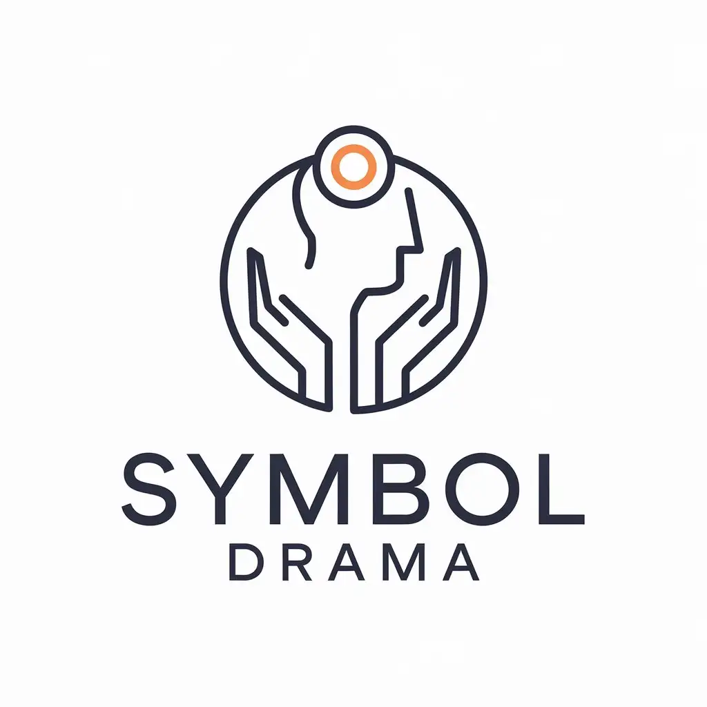 LOGO Design for Symbol Drama Minimalistic Psytherapist Theme for Education Industry