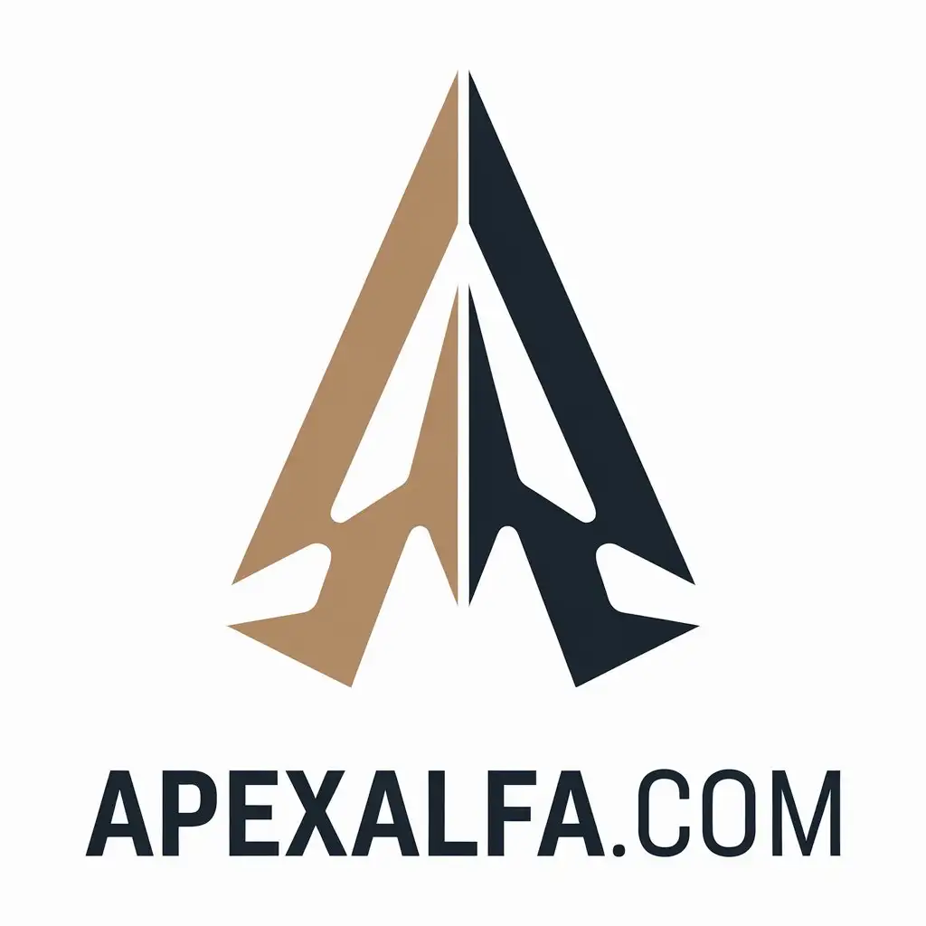 LOGO Design for ApexAlfacom Apex Alfa Symbol with Modern and Clear Aesthetic