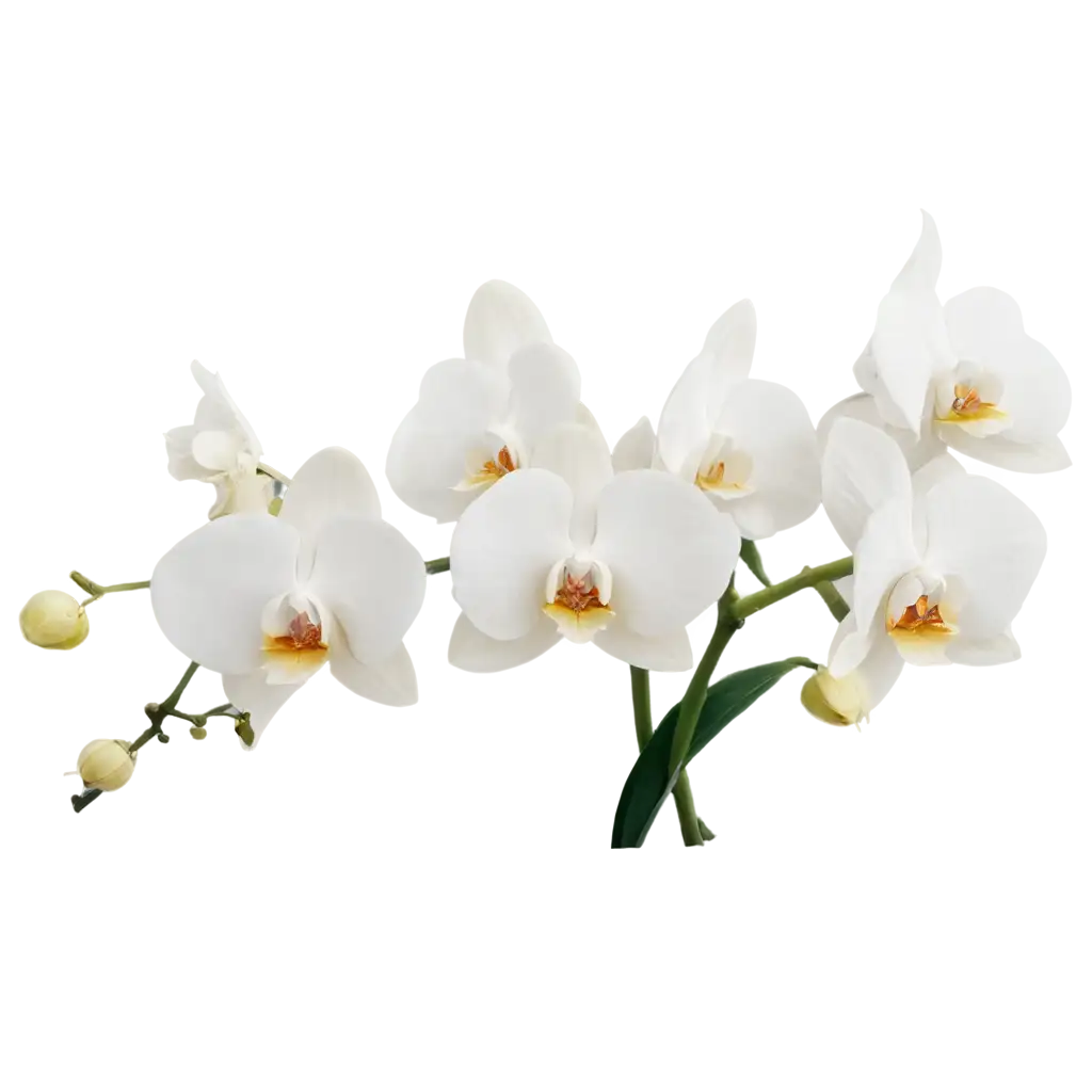 Exquisite-PNG-Image-of-a-Gorgeous-White-Orchid-Enhancing-Visual-Appeal-and-Clarity