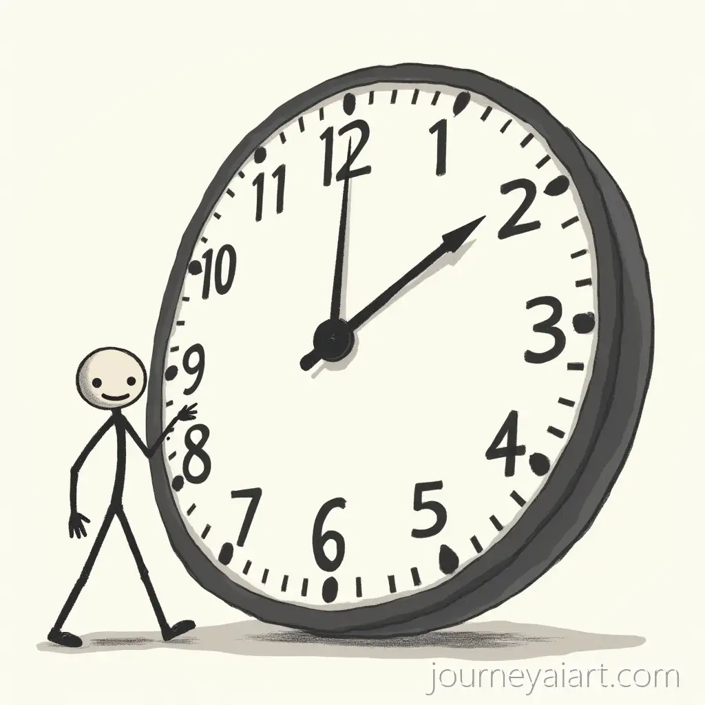 Stick-Figure-SmilingAI-Image-Prompt-Expansion-at-Giant-Ticking-Clock-with-FastSpinning-Hands