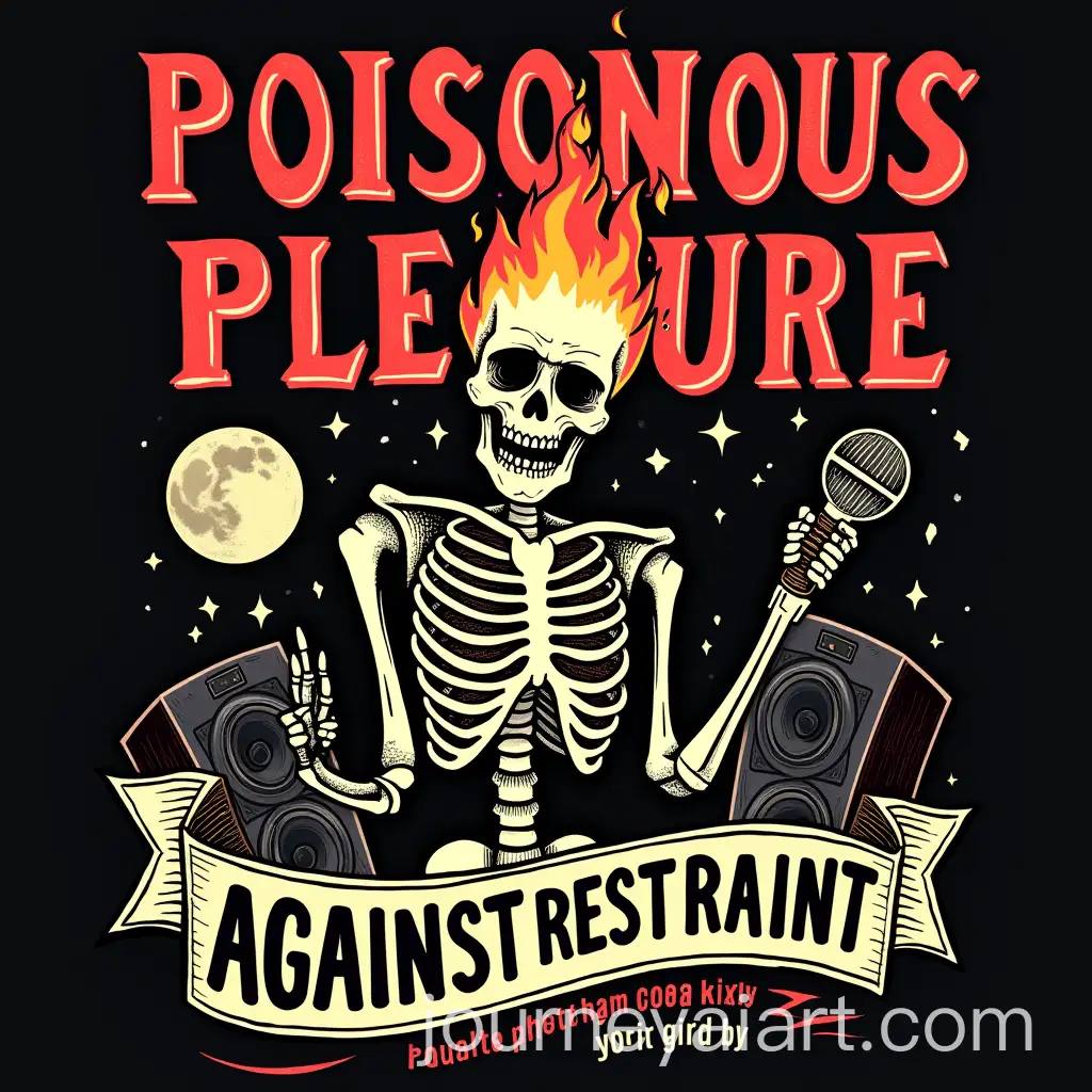 Rebellious-Graphic-Design-with-Flaming-Skeleton-and-Bold-Text
