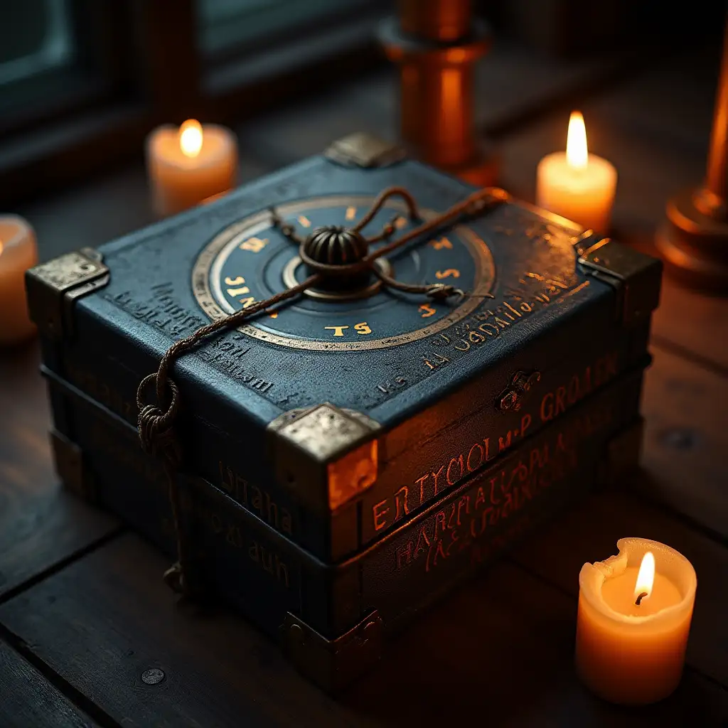 Mysterious-Package-with-Glowing-Runes-and-Ancient-Engravings