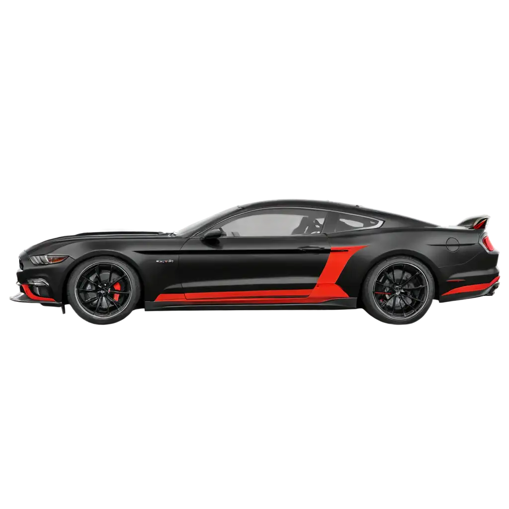 Mustang-Cartoon-Car-PNG-HighQuality-Side-Full-View-for-Clear-Versatile-Use