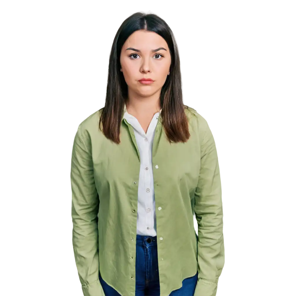 HighQuality-PNG-Portrait-of-a-29YearOld-American-Woman-in-a-Collared-Shirt