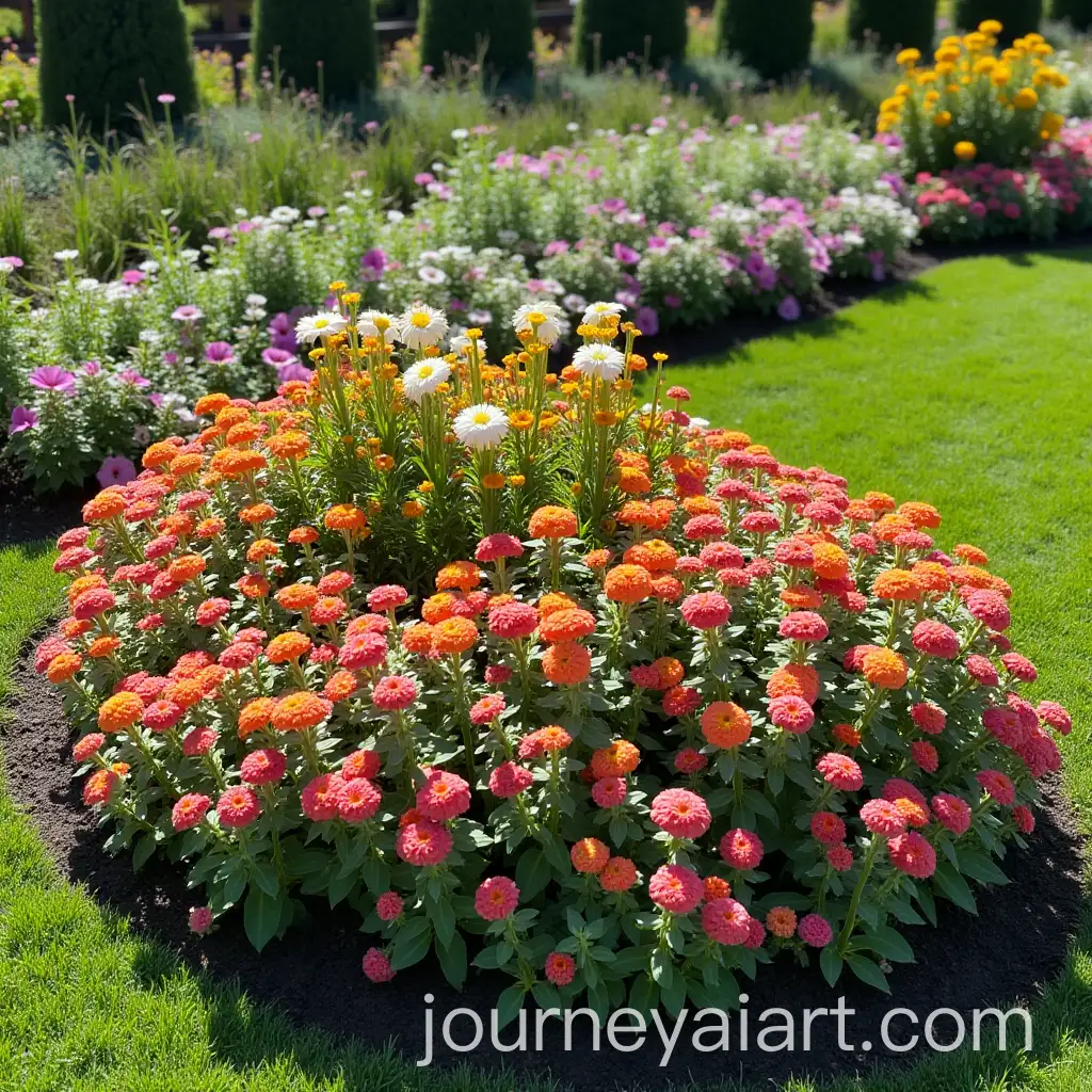 Vibrant-Top-View-of-a-Flower-Bed-in-Full-Bloom