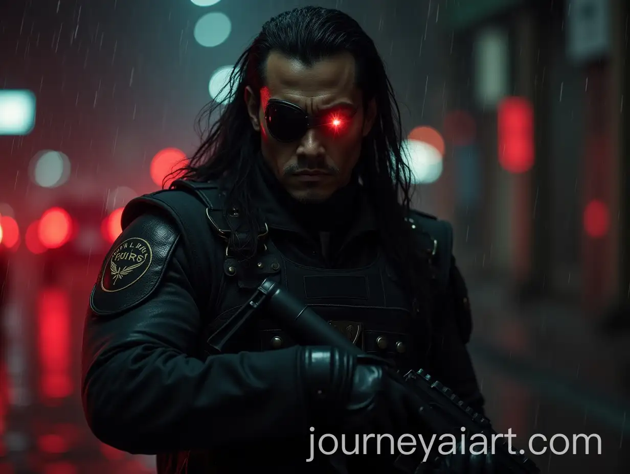 Merciless-Native-American-Warrior-Captures-Bandit-in-Night-Rain-Street