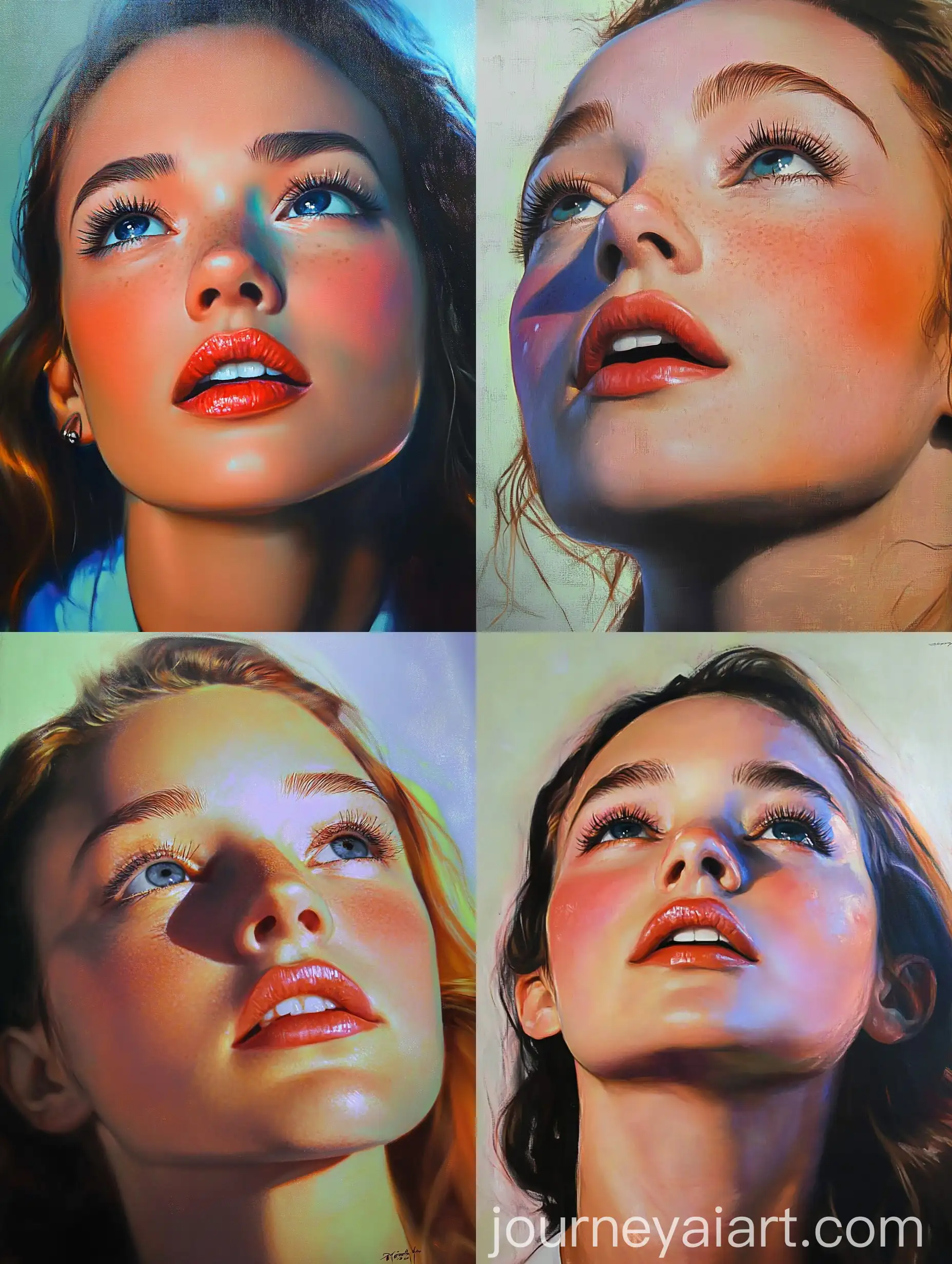 Hyperrealistic-Portrait-of-a-Woman-with-Bright-Floral-Headscarf