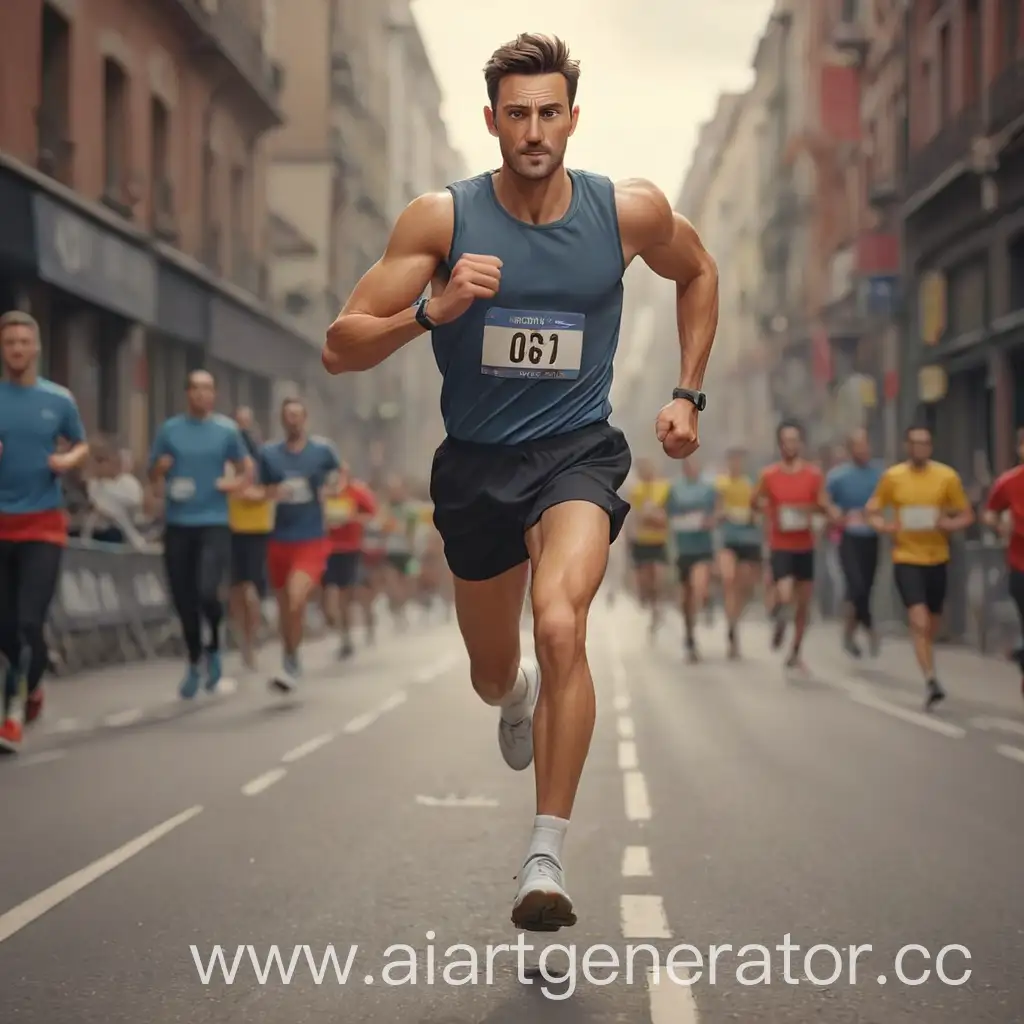 Animated-Handsome-Man-Running-Marathon-in-Sports-Outfit-Full-Length