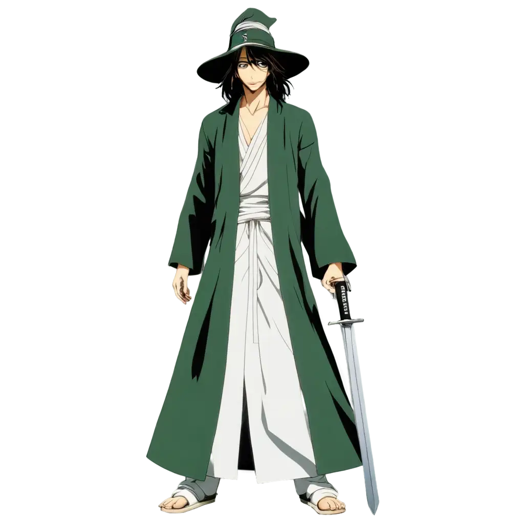 Kisuke-Urahara-Character-from-Bleach-Anime-in-Stunning-PNG-Format-for-Enhanced-Visual-Appeal