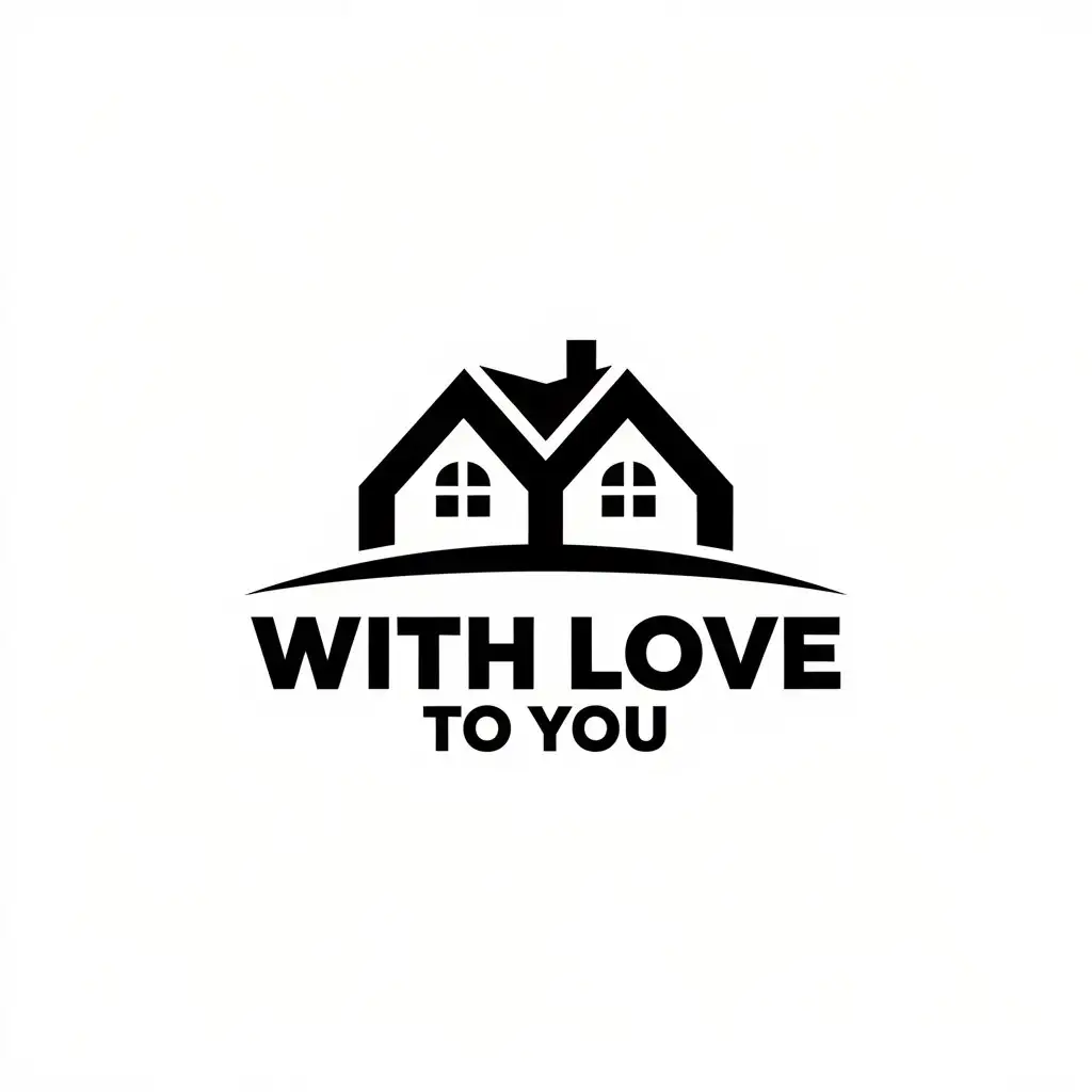 LOGO-Design-for-Real-Estate-Harmony-Minimalist-Housing-Symbol-with-With-Love-to-You-Slogan