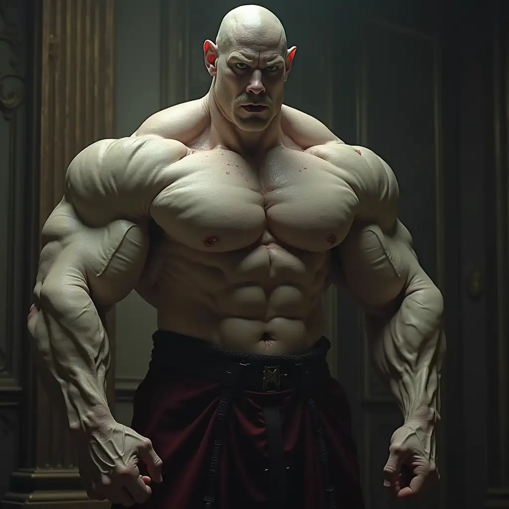 Giant-Vampire-Bodybuilder-with-Overmassive-Muscles-in-Castle-Bathroom