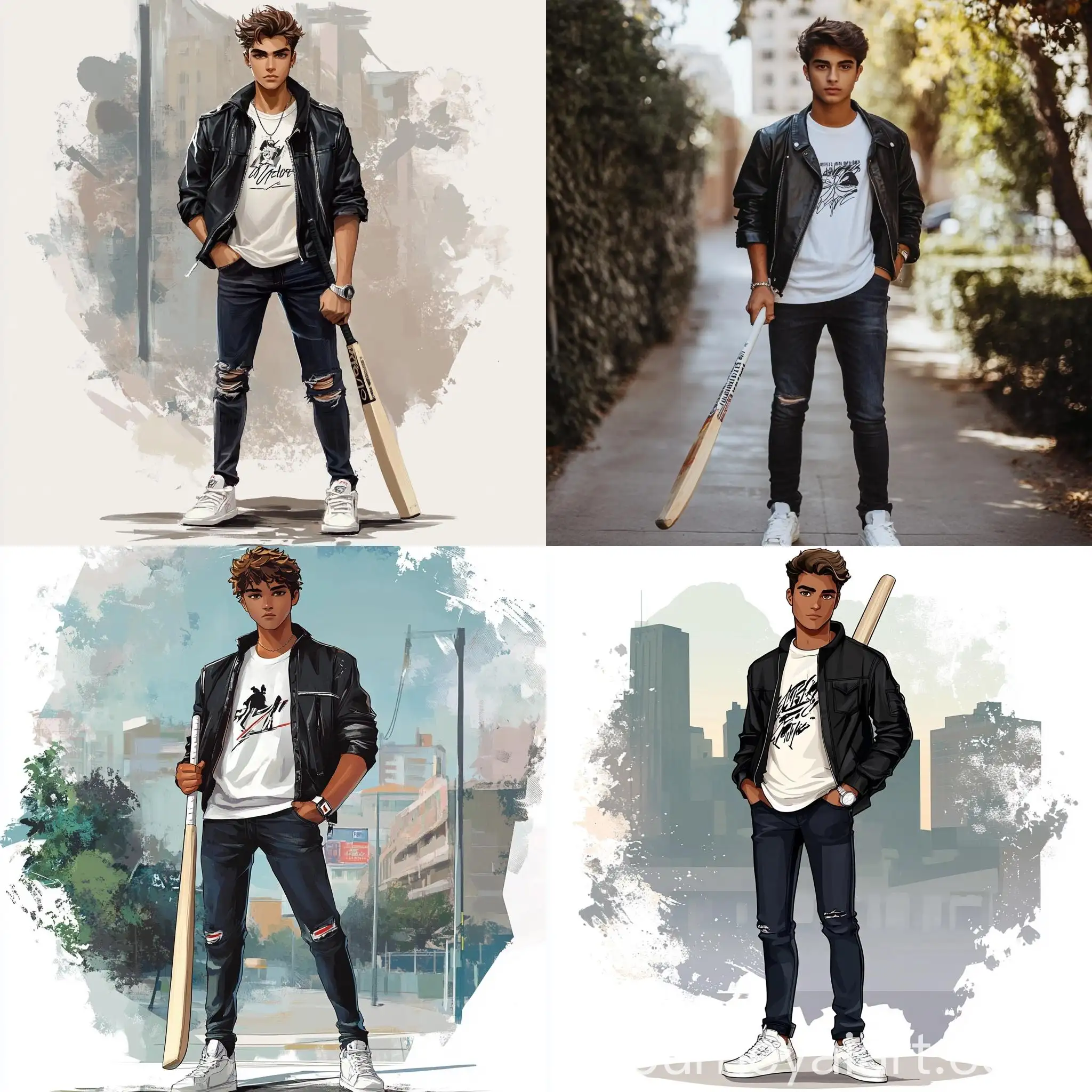 Stylish-Young-Man-with-Cricket-Bat-in-UrbanNature-Fusion-Scene