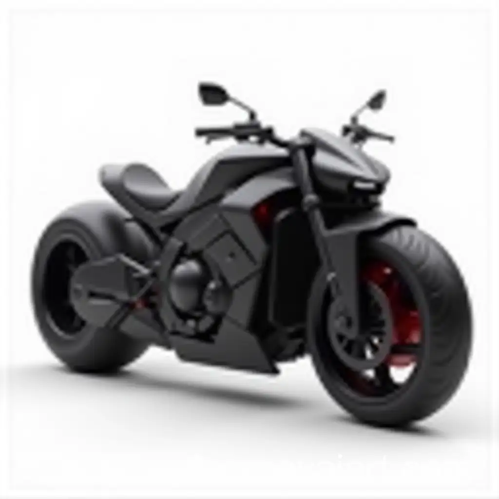 Futuristic-Black-Custom-Motorcycle-with-UltraWide-Tires-and-Cyberpunk-Design