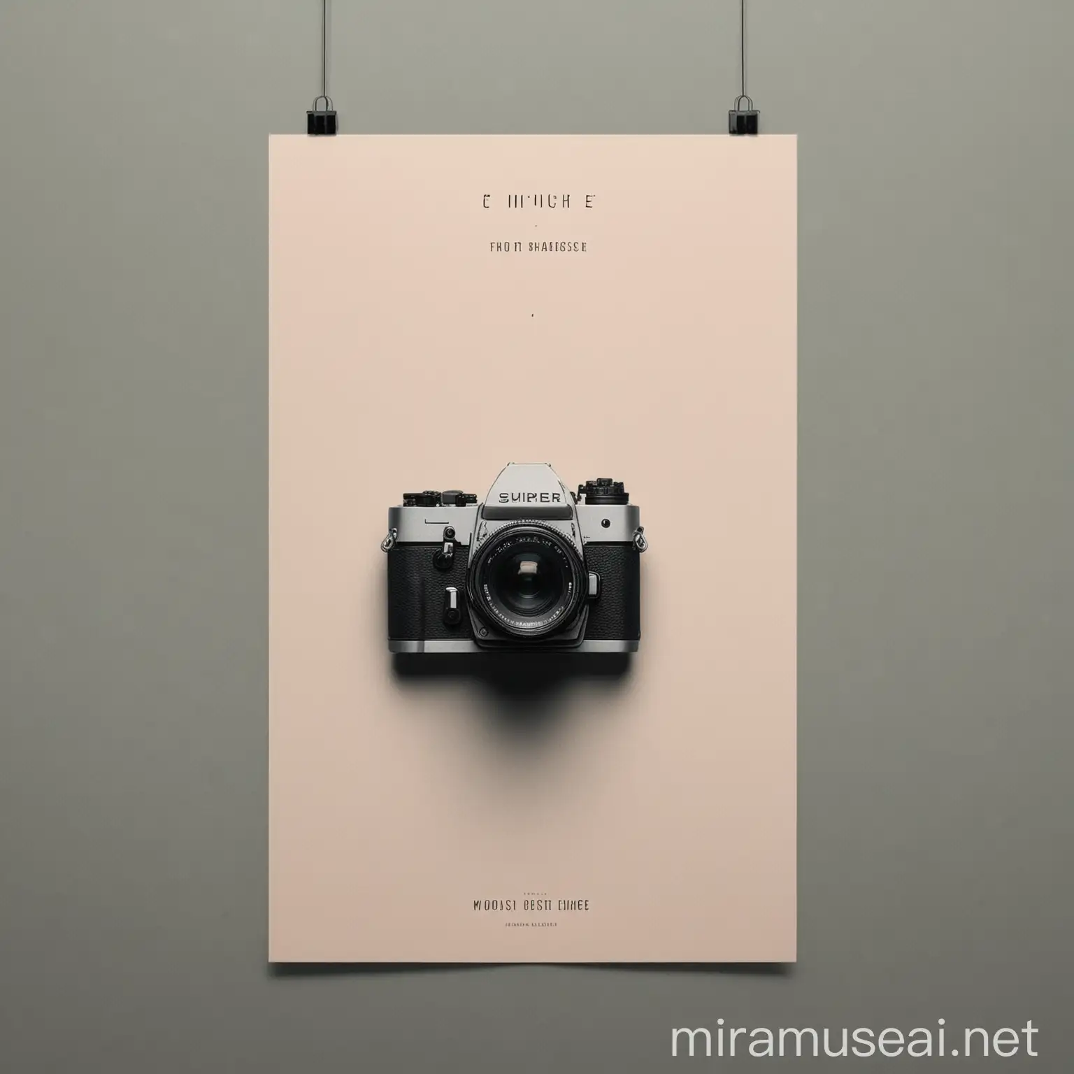 Minimalist Poster Photography Design