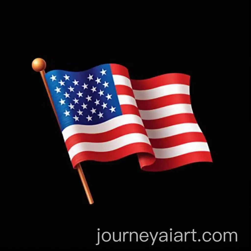 AI-Art-Prompt-ExpansionVector-American-Flag-on-a-Bold-Black-Background