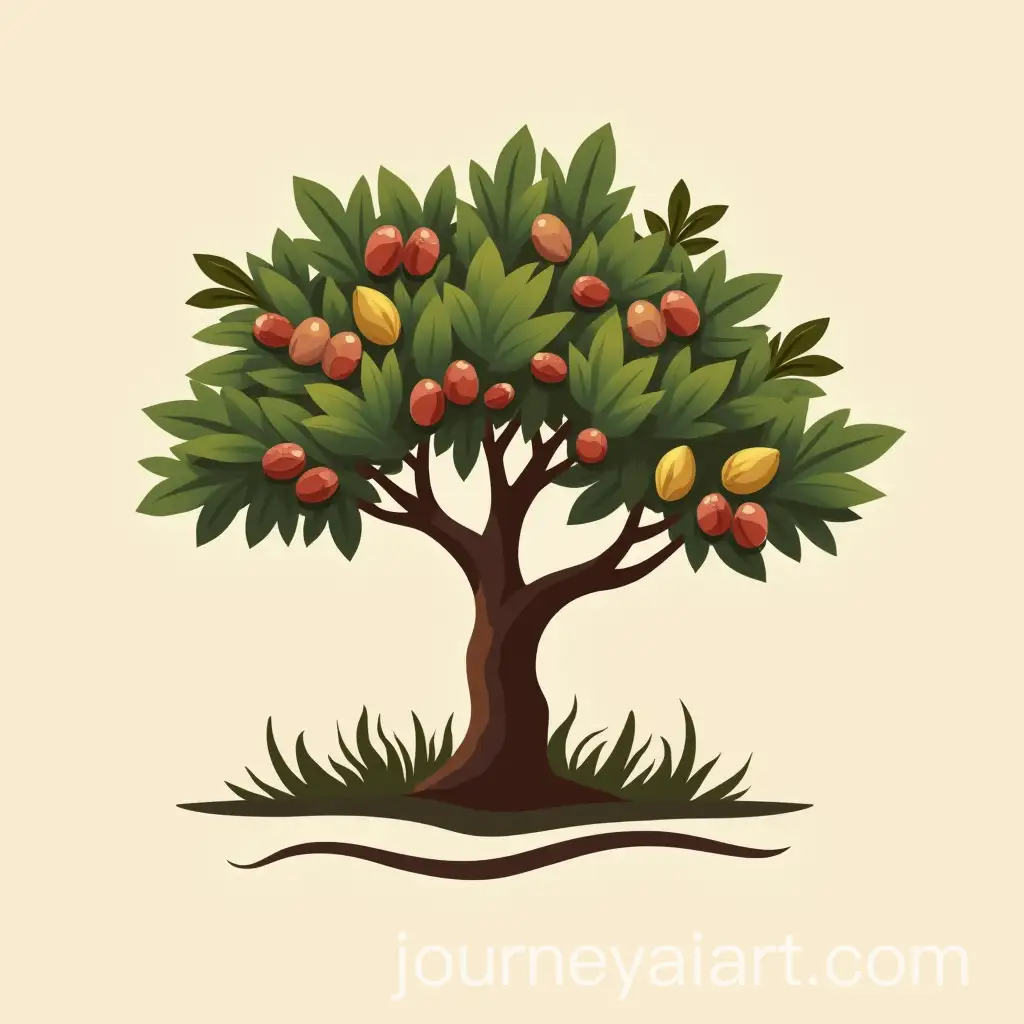 Coffee-Roastery-Logo-with-Chestnut-Tree-as-Base