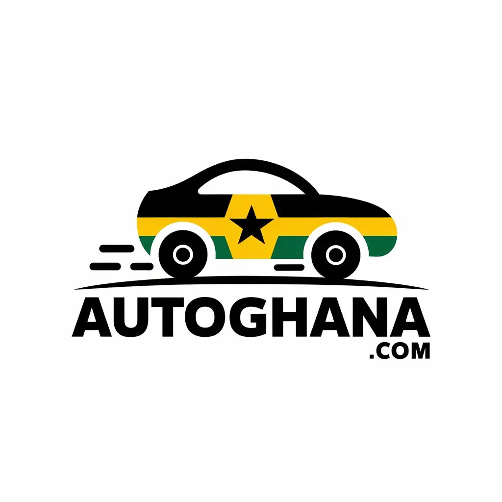 LOGO Design for AutoGhanacom Automotive Theme with Ghanaian Identity and Modern Elements