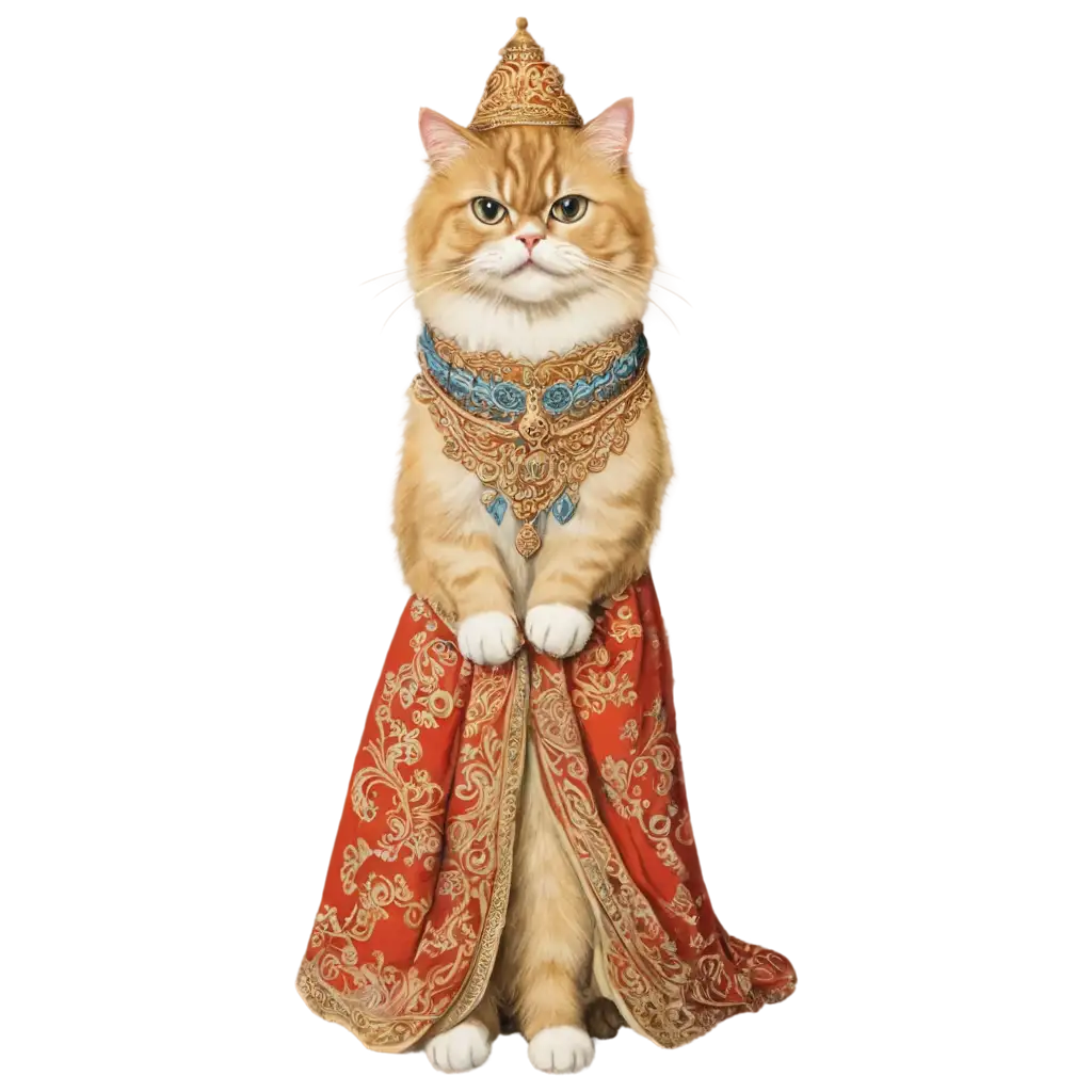 Persian-Cat-in-Traditional-Indonesian-Clothing-PNG-HighQuality-Image-for-Unique-Visuals