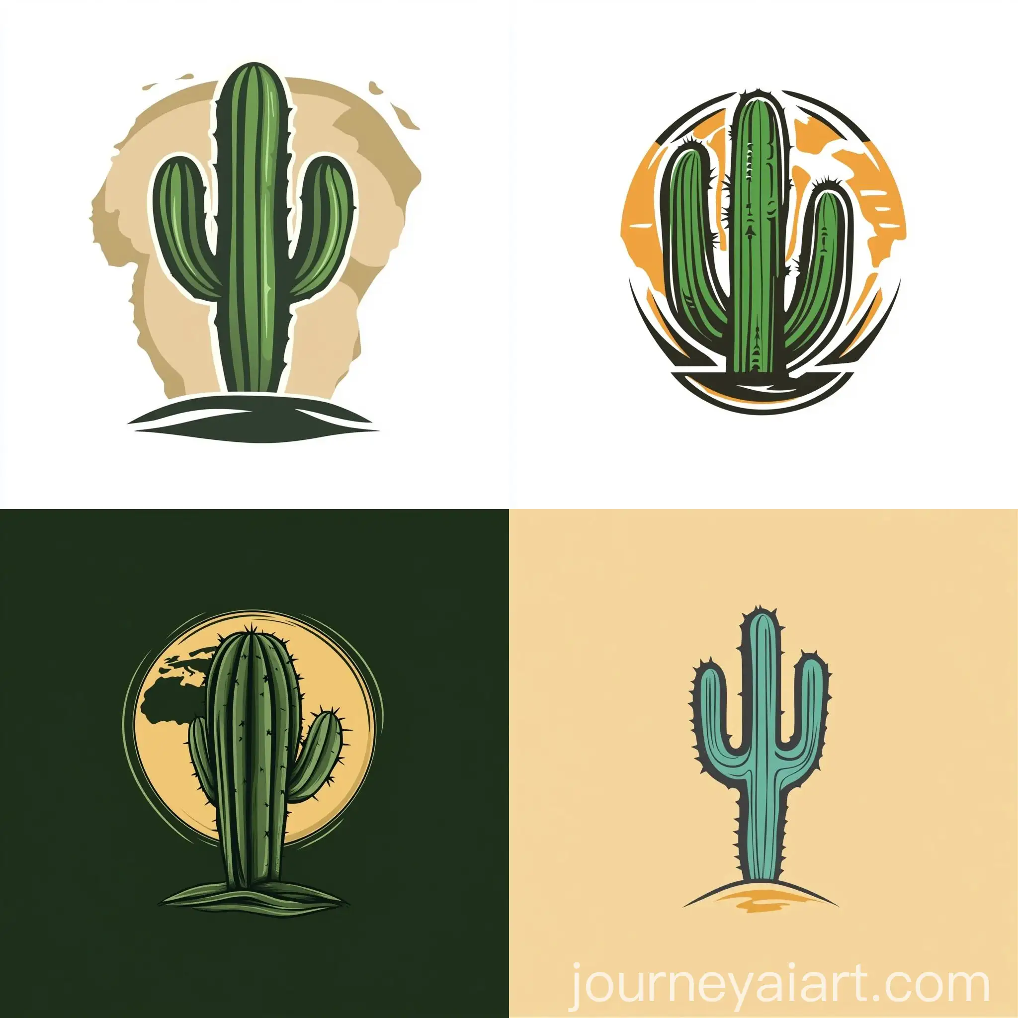 Corporate-Logo-Design-with-Cactus-and-Africa-Map