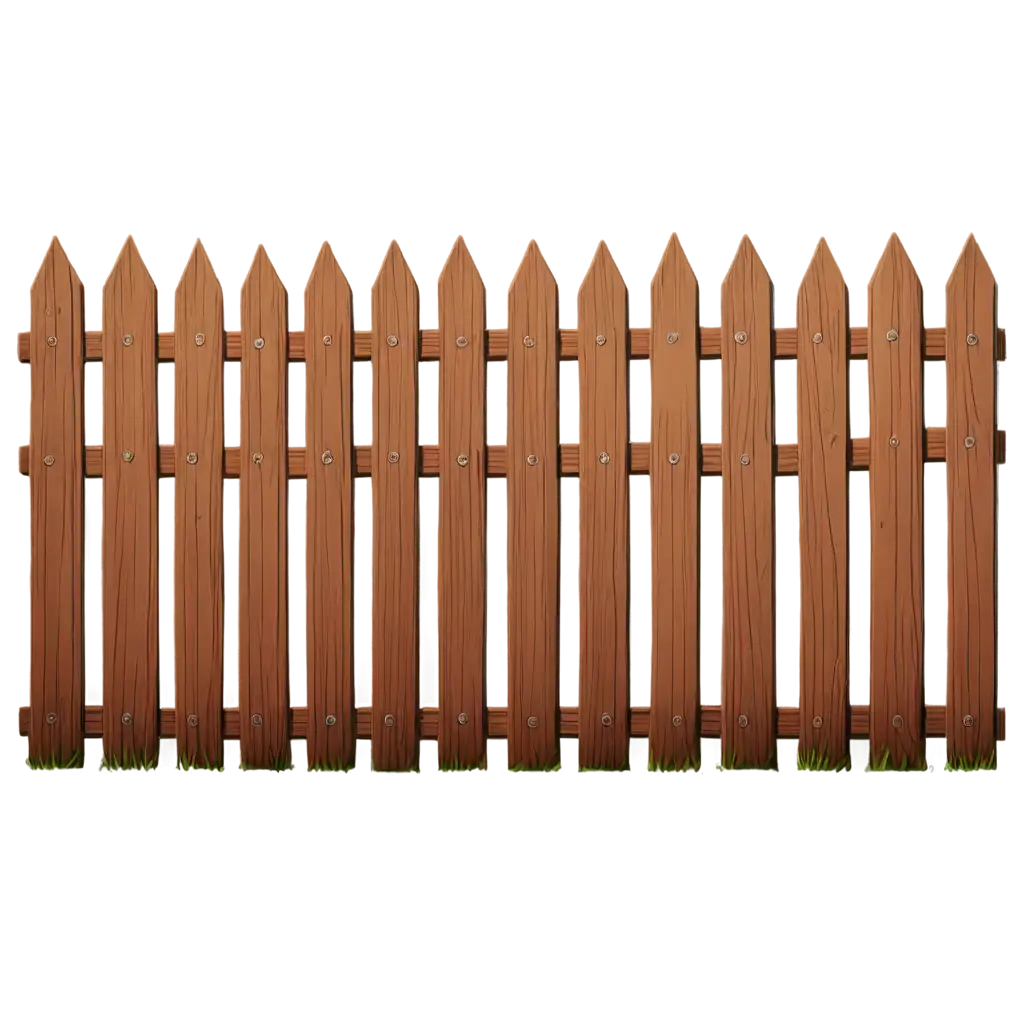 Cartoonish-Fence-PNG-Image-HighQuality-Transparent-Design-for-Creative-Projects