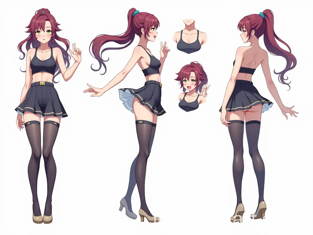 Female-Anime-Character-Design-Sheet-with-Dynamic-Poses-and-Expressions