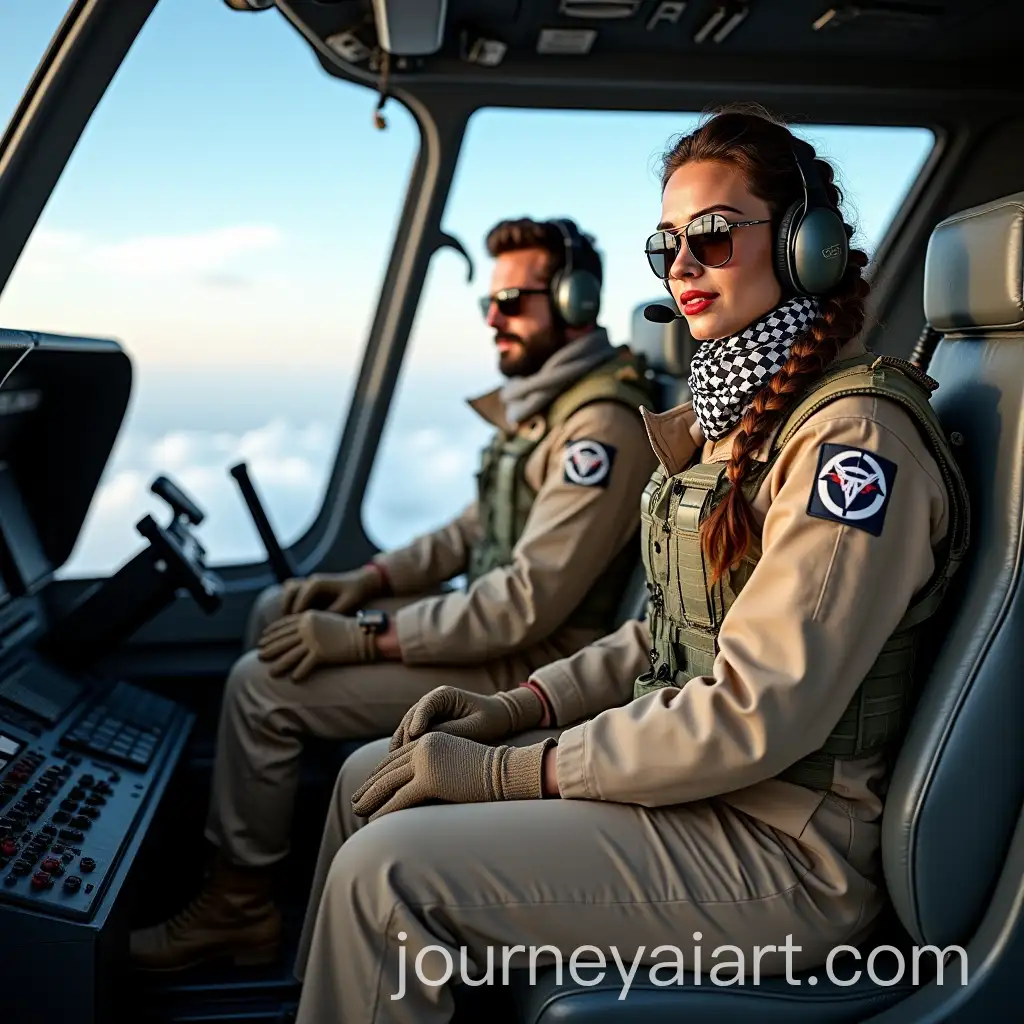 Female-and-Male-Military-Pilots-in-Cockpit-of-Sikorsky-S92-Helicopter