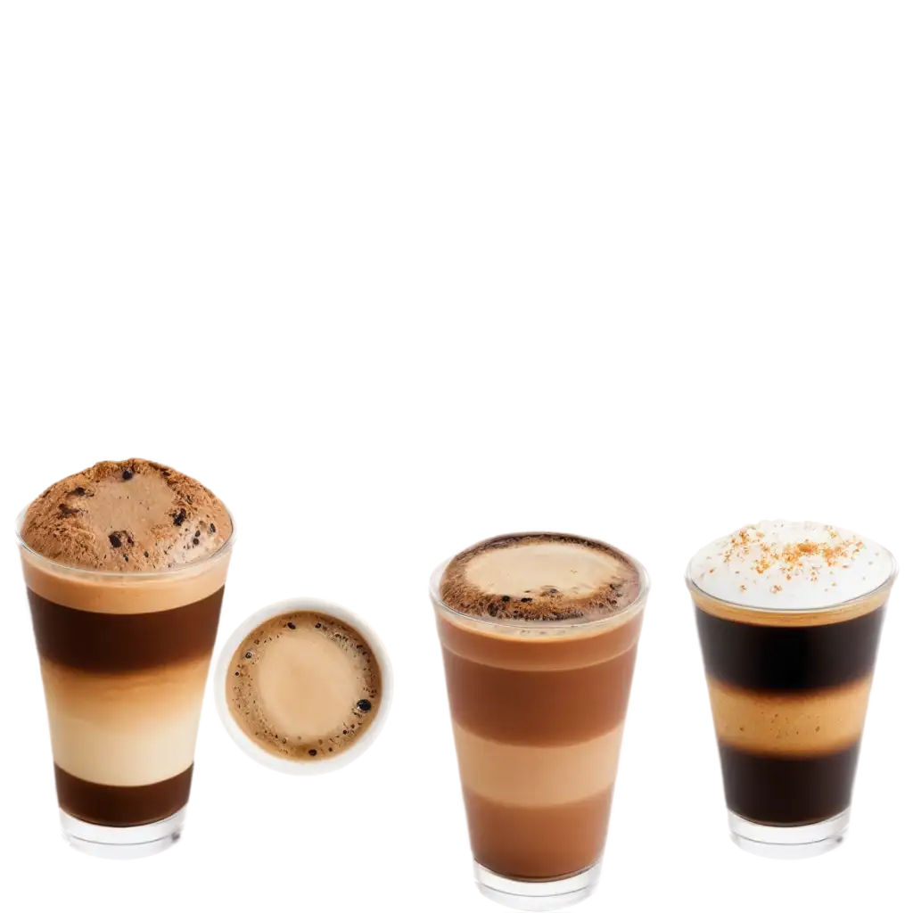 Coffee for advertise in different flavors