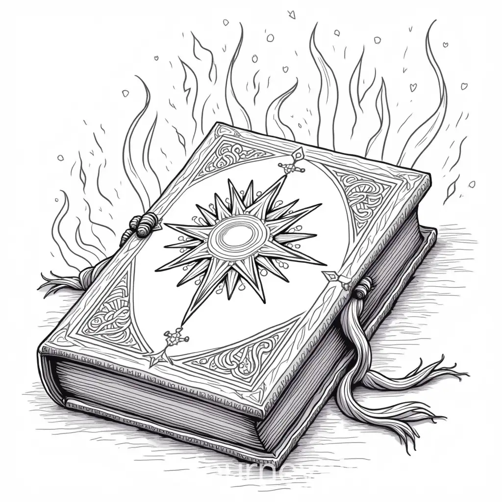 Grimoire-with-Glowing-Runes-and-Magical-Sparks-Coloring-Page-for-Adults