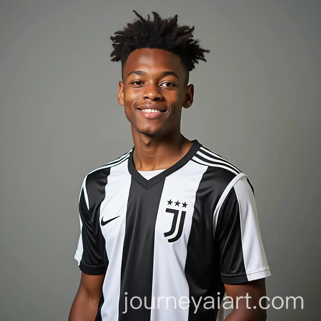 20YearOld-Footballer-Posing-in-Black-and-White-Striped-Jersey