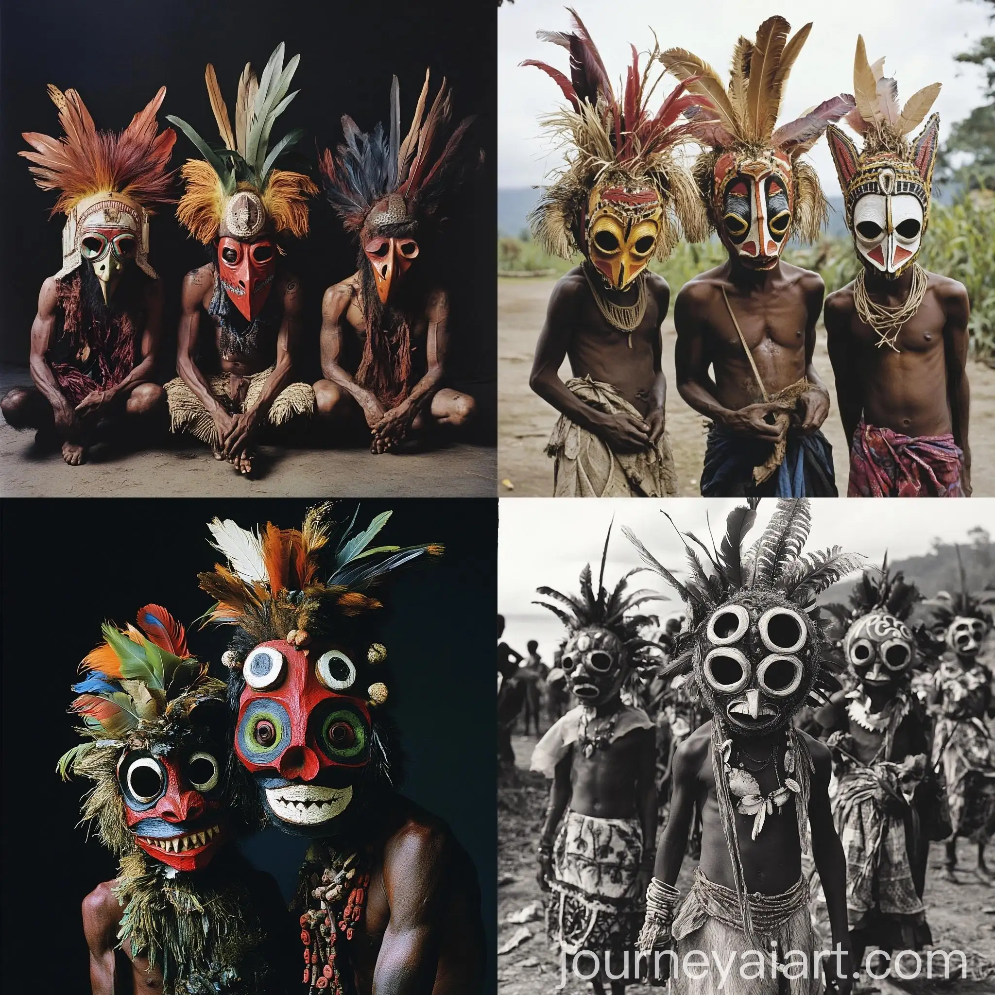 Mysterious-Creatures-with-Masks-from-Papua-New-Guinea