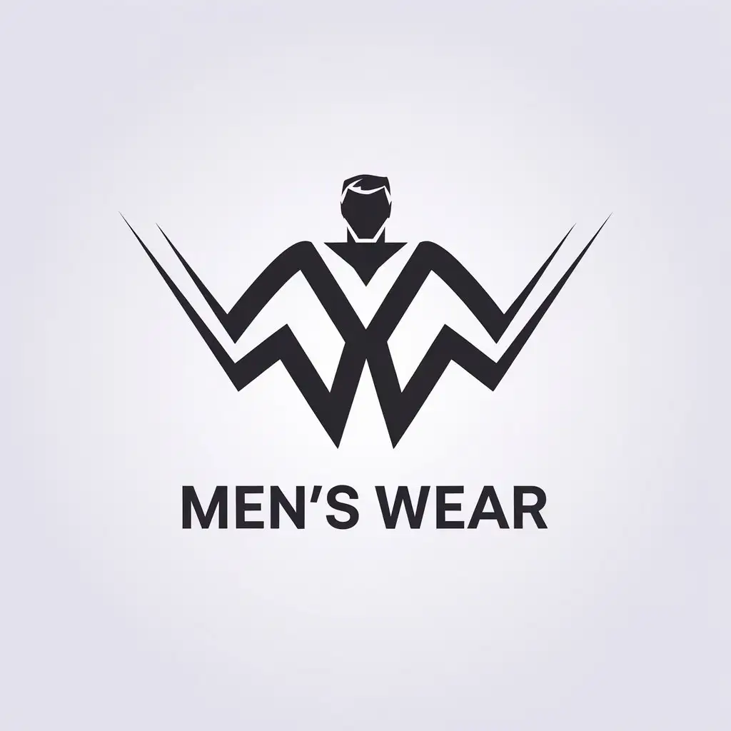 LOGO-Design-For-Mens-Wear-Minimalistic-Vector-Logo-with-Sports-Fitness-Theme