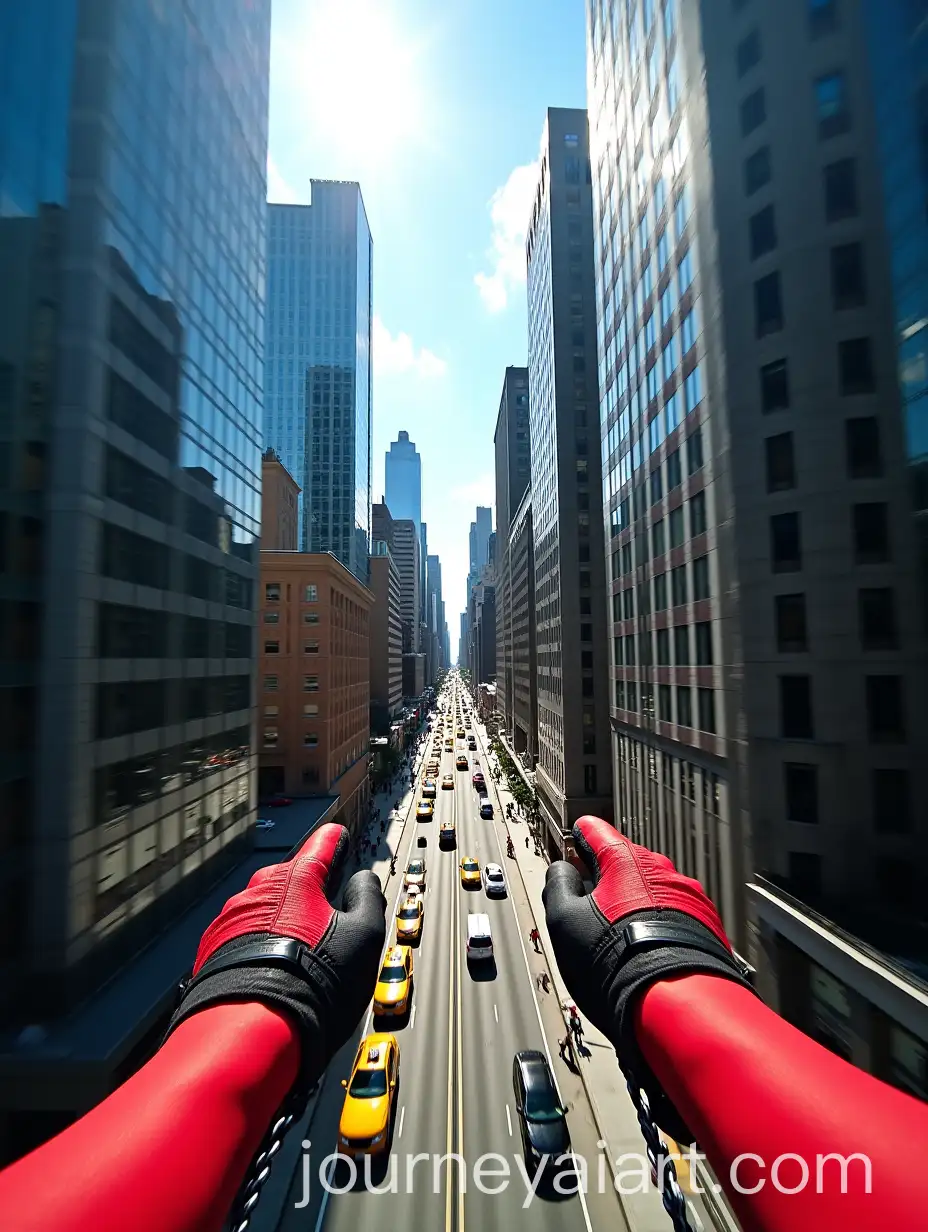 Dynamic-FirstPerson-View-of-Swinging-Between-Manhattan-Skyscrapers