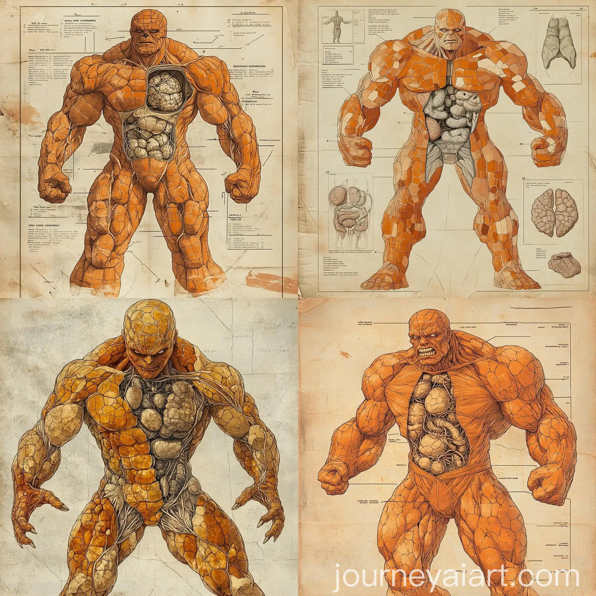 Vintage-Anatomical-Illustration-of-The-Thing-Orange-Rocky-Exterior