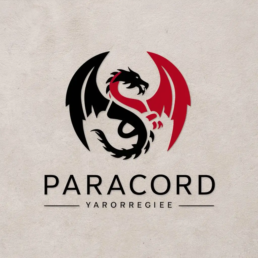 LOGO-Design-For-Paracord-Black-and-Red-Dragon-Vector-Logo-Design