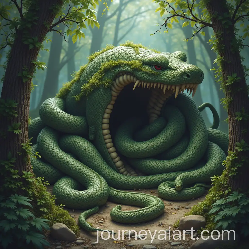 A-ClusterAI-Image-Prompt-Expansion-of-Snakes-in-a-Natural-Habitat