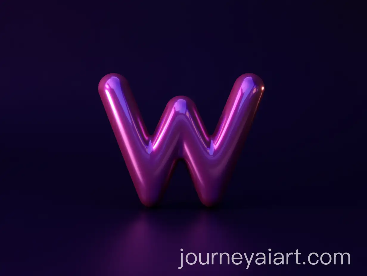 Dark-Background-with-3D-PurpleMagenta-Chrome-W