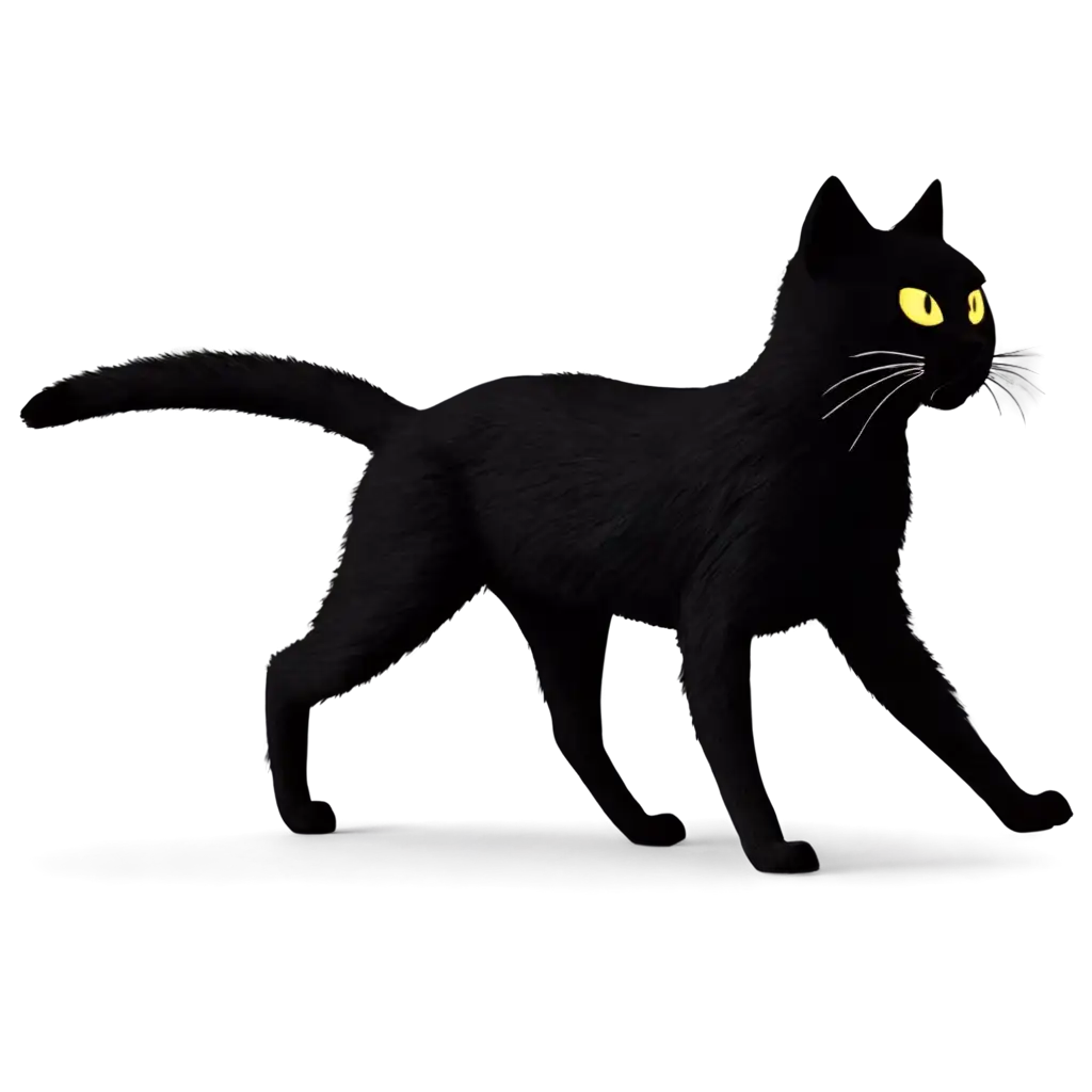 Fold-Black-Cat-Race-PNG-A-Unique-Digital-Image-for-Your-Creative-Projects