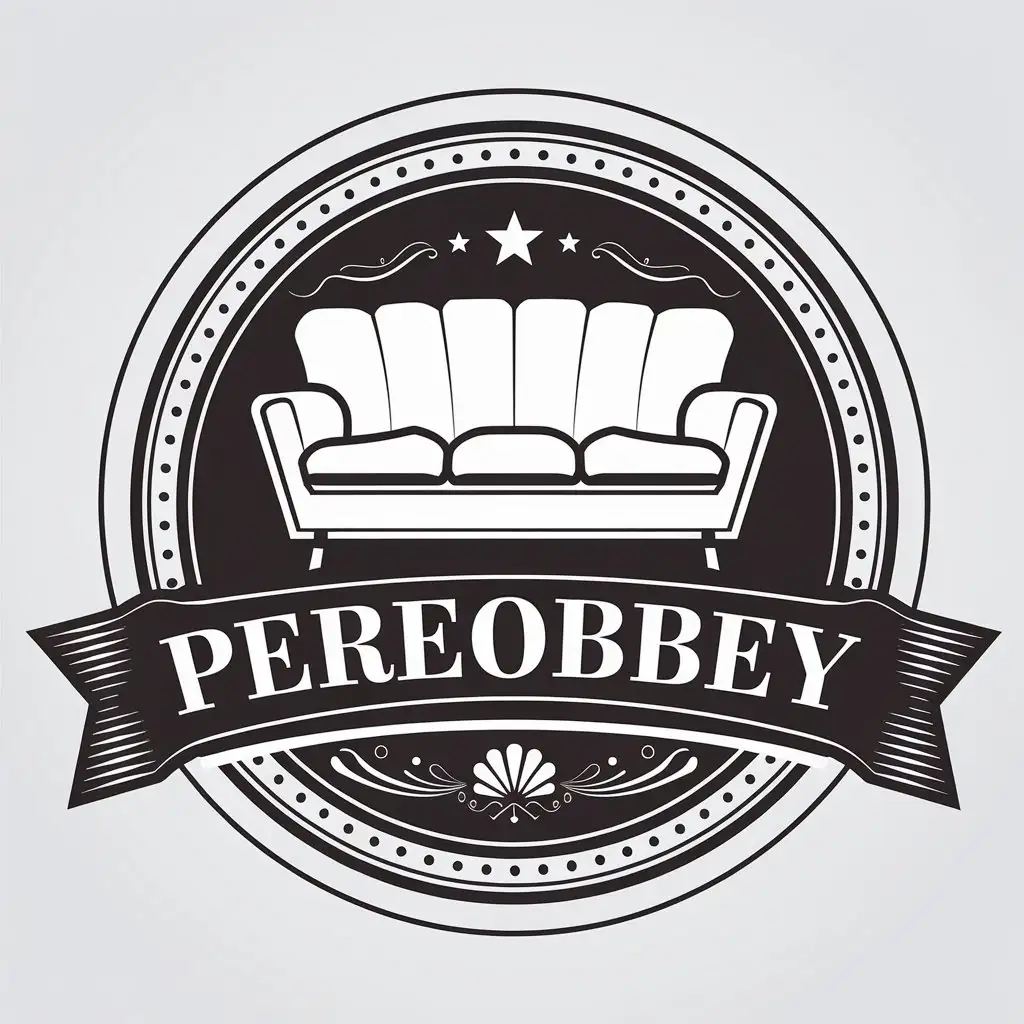 LOGO-Design-for-PereObbey-Comfortable-Sofa-Symbol-with-Modern-Furniture-Industry-Aesthetics