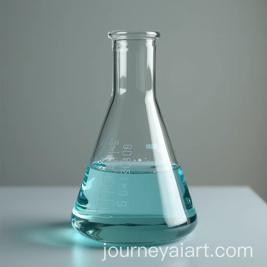 Scientific-Conical-Flask-on-White-Background