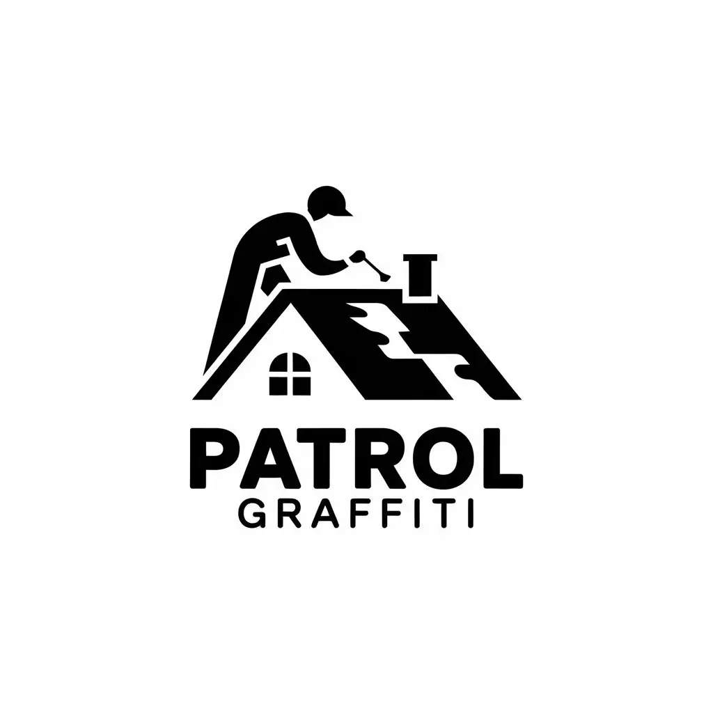 LOGO Design for PatrolGraffiti Cleaning and Painting Roofs with Modern Clean Design Elements